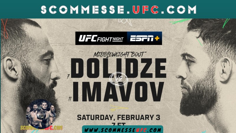 scommesse e news UFC Dolidze vs Imavov