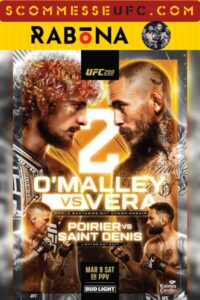 pronostici-ufc-299-o'malley vs Vera 2, scommesse migliori boookmakers