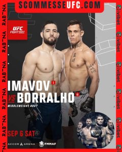 Pronostico vincente Nussardine Imavov vs Caio Borralho quote scommesse ufc