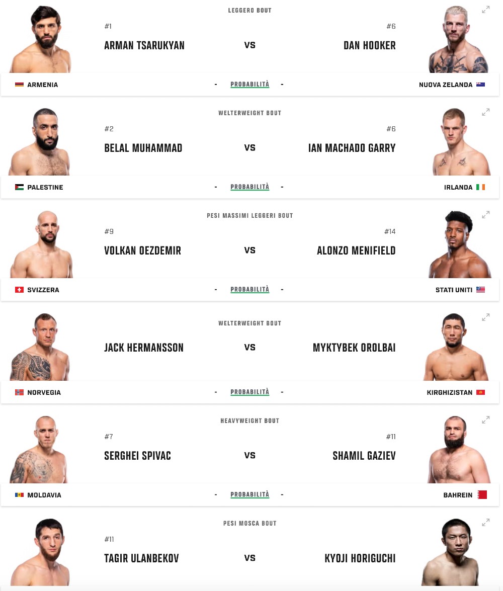 ufc_tsarukyan_vs_hooker_match_della_serata Tsarukyan vs Hooker UFC Fight card