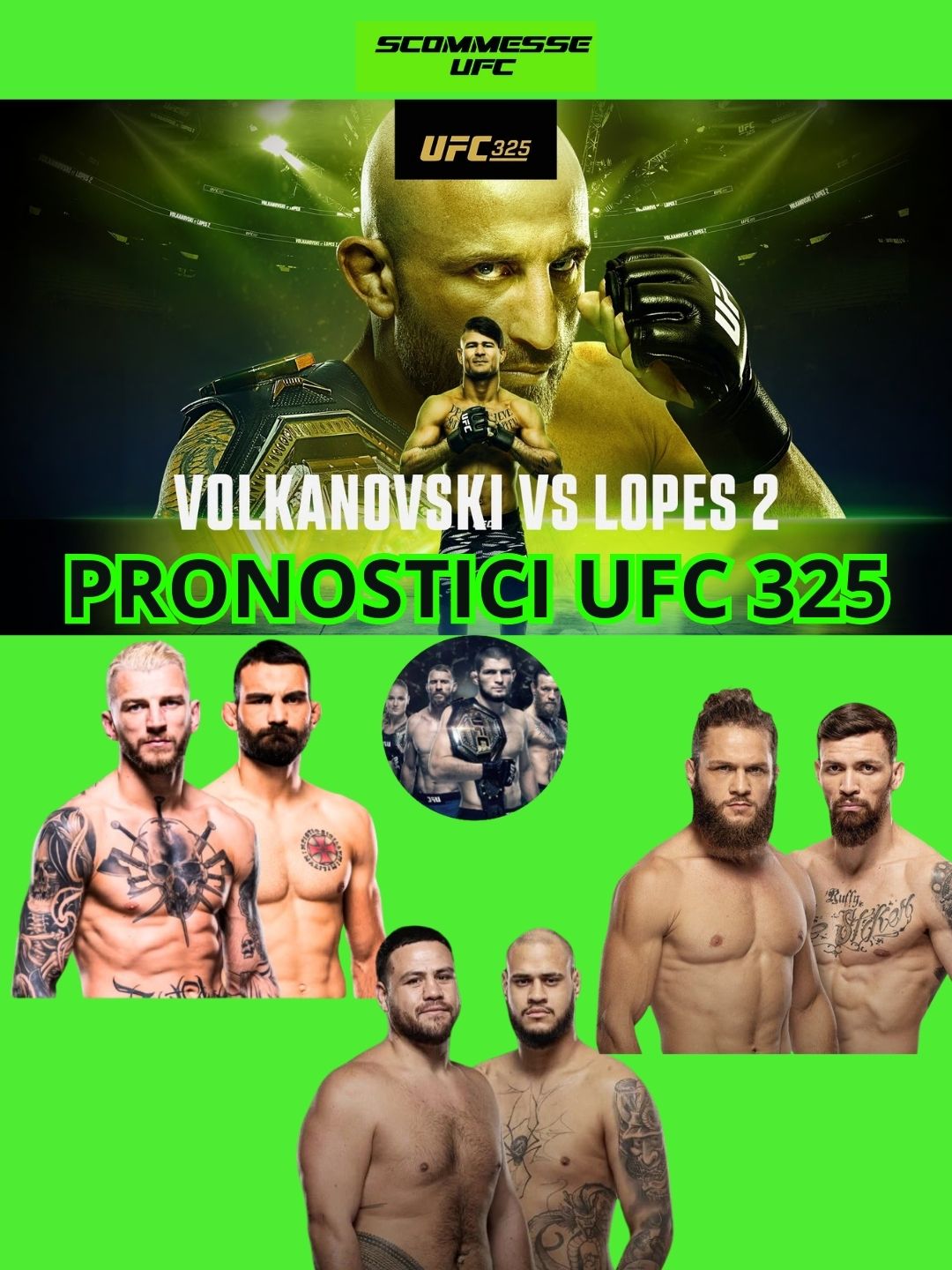 UFC 325 scommesse e pronostici